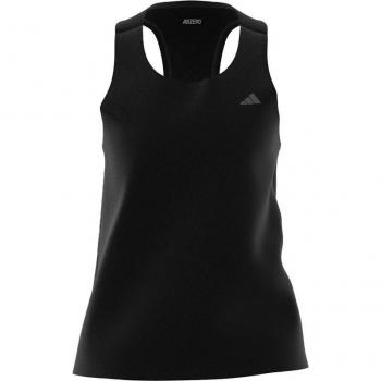 Camiseta adidas Adizero tirantes negro gris mujer - L