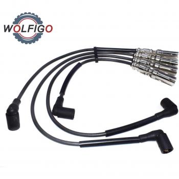 WOLFIGO 4pcs Ignition Wire Set for VW Beetle Jetta Golf 2.0L SOHC 2001