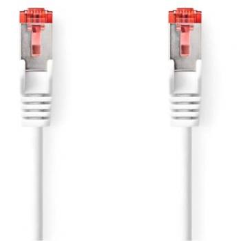 Nedis 20‑Meter Cat6 RJ45 Male (Indoor) – White, S/FTP, LSZH, Round, Packaged in Box
