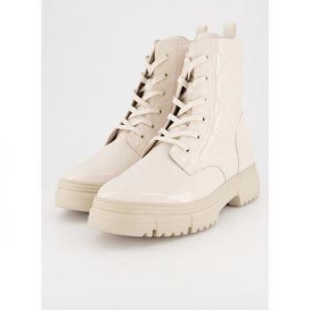 Ulla Popken Caprice Lackleder‑Boot – Beige Damen, 41