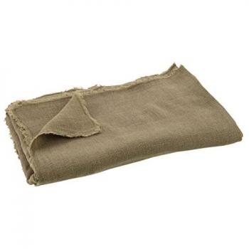Plaid J‑Line Coton & Lin Vert Olive 200x150 cm