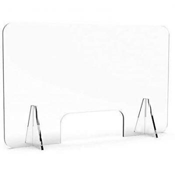 Mampara de Metacrilato transparente para mostrador 4mm