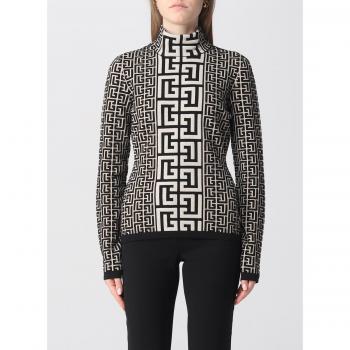 Balmain T-Shirt Monogrammato Avorio 38