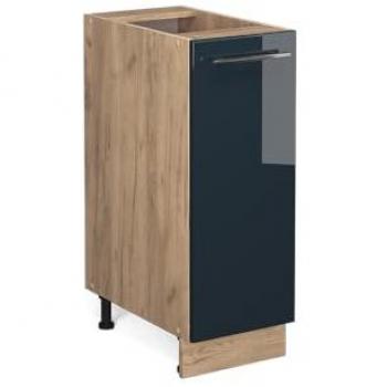 Armadio dispensa cucina Fame-Line, Blu scuro lucido, 30 cm, Antracite Vicco