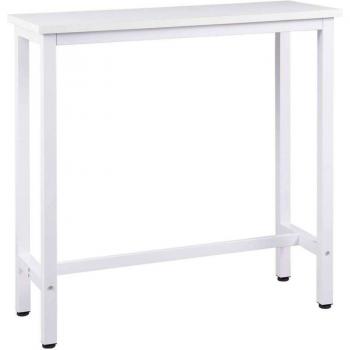 Structure Métallique Table Bistrot Plateau 100 cm Blanc