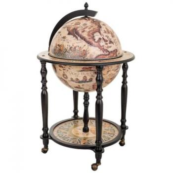 Mueble Botellero Globo Terraqueo 60x60x95 cm