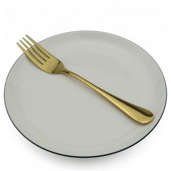 Tenedor de postre y ensalada con mango largo 304