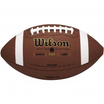 Wilson TDS Klassischer Verbund-Quarterback-Spielball, Braun, Junior