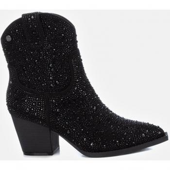 Botines Xti negros con cierre de cremallera para mujer
