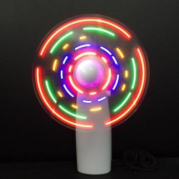 I LOVE YOU Pattern Mini Hand-held LED Fan