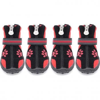Reflective Waterproof Dog Shoes - 4pcs Set for Autumn and Winter