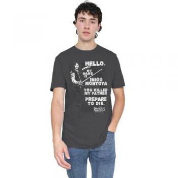 Princess Bride “Hello Again” Tee in Charcoal