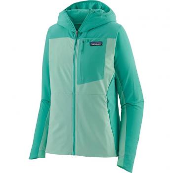 Camiseta de Sudadera Patagonia R1 Crossstrata Mujer Verde