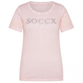 SOCCX Damen Rundhalsshirt aus Baumwolle