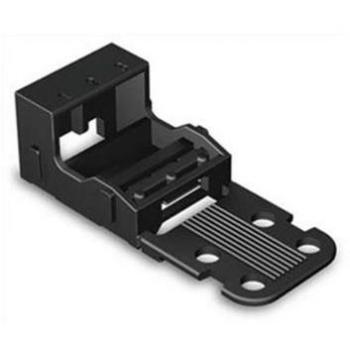 Bevestigingsadapter - 3-draadsklemmen - Serie 221 - 4 mm² - Zwart