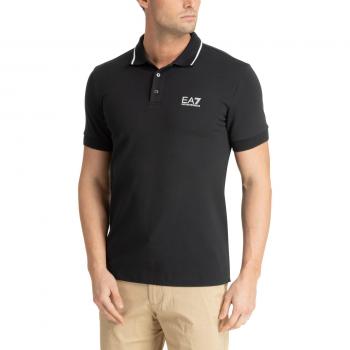 Polo Piquet Bordino EA7 Emporio Armani Blu Uomo Size S