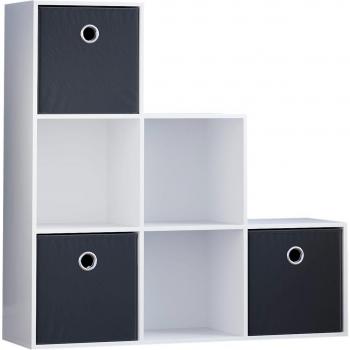 Vida Designs Durham 6-Cube Storage Unit with Black Baskets