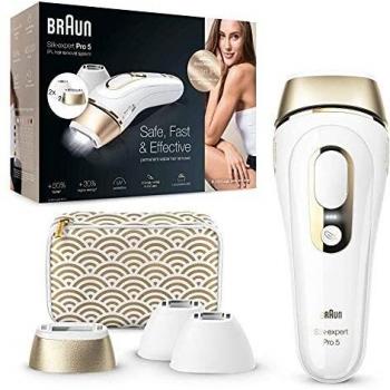 Braun IPL Silk Expert Pro 5 PL5137MN – Depiladora de Luz Pulsada (Dorada)