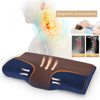 Health Cervical Neck Pillow in Memory Foam 50x30cm