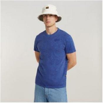 G-Star Raw T-shirt Uomo Musa Stencil Pigment Dye Blu Radar L