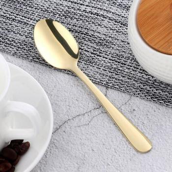 5-Piece Gold Coffee and Dessert Spoon Set