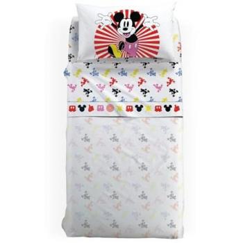 Completo Lenzuola Singolo Mickey Fantasy con Caleffi Unici
