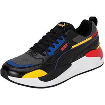 Puma Men's X-Ray 2 Square Sneakers - Dark Shadow/Black/Spectra Yellow