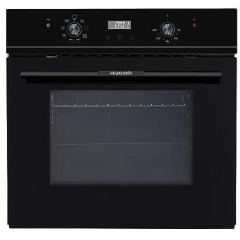 Wolkenstein Backofen Einbaubackofen Umluft Grill Schwarz Display Uhr Timer Teleskopauszug