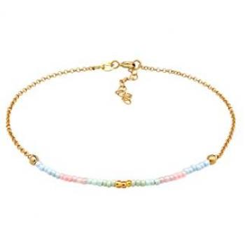 Cavigliera Elli in Argento Sterling 925 con Perline Pastello