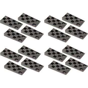 Kotarbau Plastic Cales - Lot van 100 - 94 x 44 x 14 mm - Zwart - Voor Precieze Montage