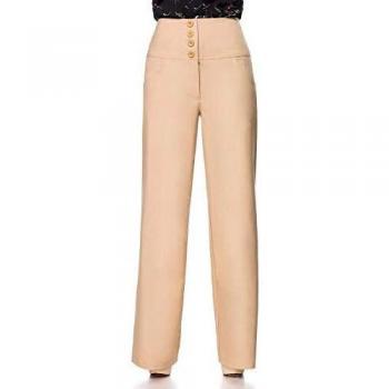Pantaloni Belsira Rockabilly Donna Beige