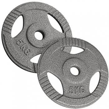 Mancuernas y Discos PHYSIONICS 10 kg - Placas de Peso de Hierro