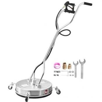 VEVOR 20 Stainless Steel Pressure Washer Attachments – 4 Wheels, 4500 PSI