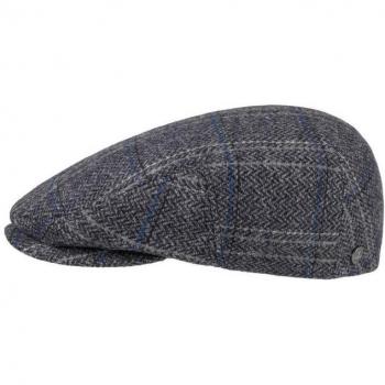 Grey 60 cm Melico Driver Wool Flat Cap (Lierys)