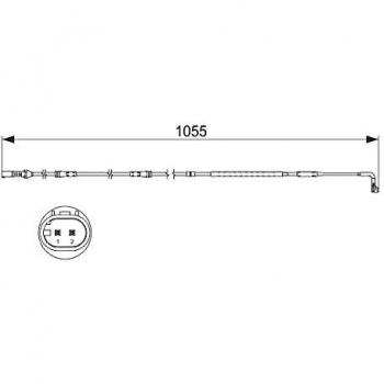 Warnkontakt für Bremsbelagverschleiß BMW