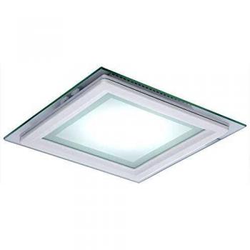 LED-Downlight 12W 900Lm quadratisch Glas