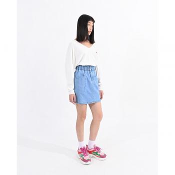 Jupe courte en denim avec poches