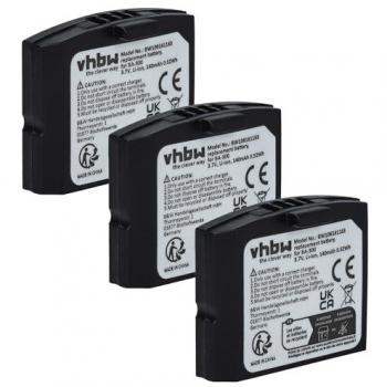 Batteries Vhbw 3x pour Écouteurs Sennheiser EKI 830, HDI 830, IS 410, RI 410, RI 830