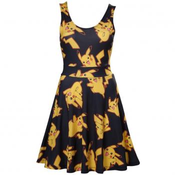 Pikachu Pokémon All-Over-Kleid in Farbvielfalt M