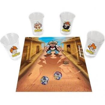 Gioco di bevute duello con 4 bicchieri