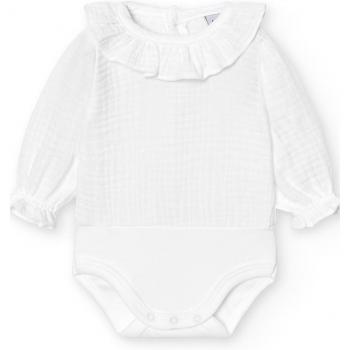 Bodys de bebé Babidu con cuello volante de bambula