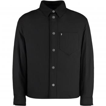 Ami Paris Men's Black Nylon Overshirt Size M