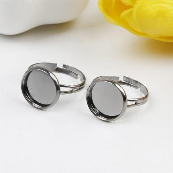 12mm Adjustable Blank Ring Base for Jewelry Making