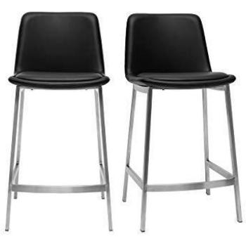 Moderne Barhocker Schwarz 66 cm (2er-Set) arsene