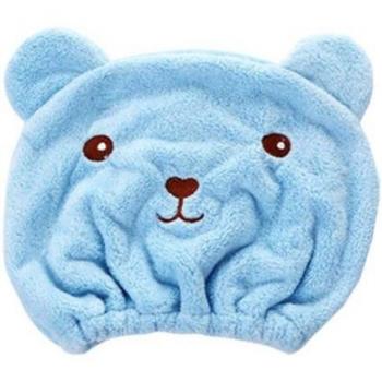 Gorro de Baño de Microfibra con Orejas de Gato