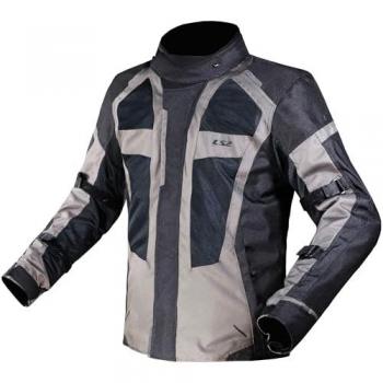 LS2 Scout Chaqueta textil impermeable para mujer - Negro Gris (XL)