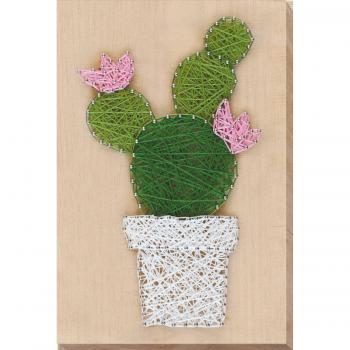 String art floreale con bordi in rilievo