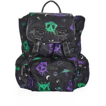 Banned Gothic Alien Space Cat Backpack