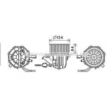 Dmuchawa wnętrza AVA Quality Cooling AI8391