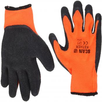Scan Knitshell Thermal Gloves Orange / Black One Size